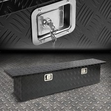 60x12x14 Black Aluminum Pickup Truck Trunk Bed Tool Box Trailer Storagelock 60x12x14 Black Aluminum Pickup Truck Trunk Bed Tool Box Trailer Storagelock