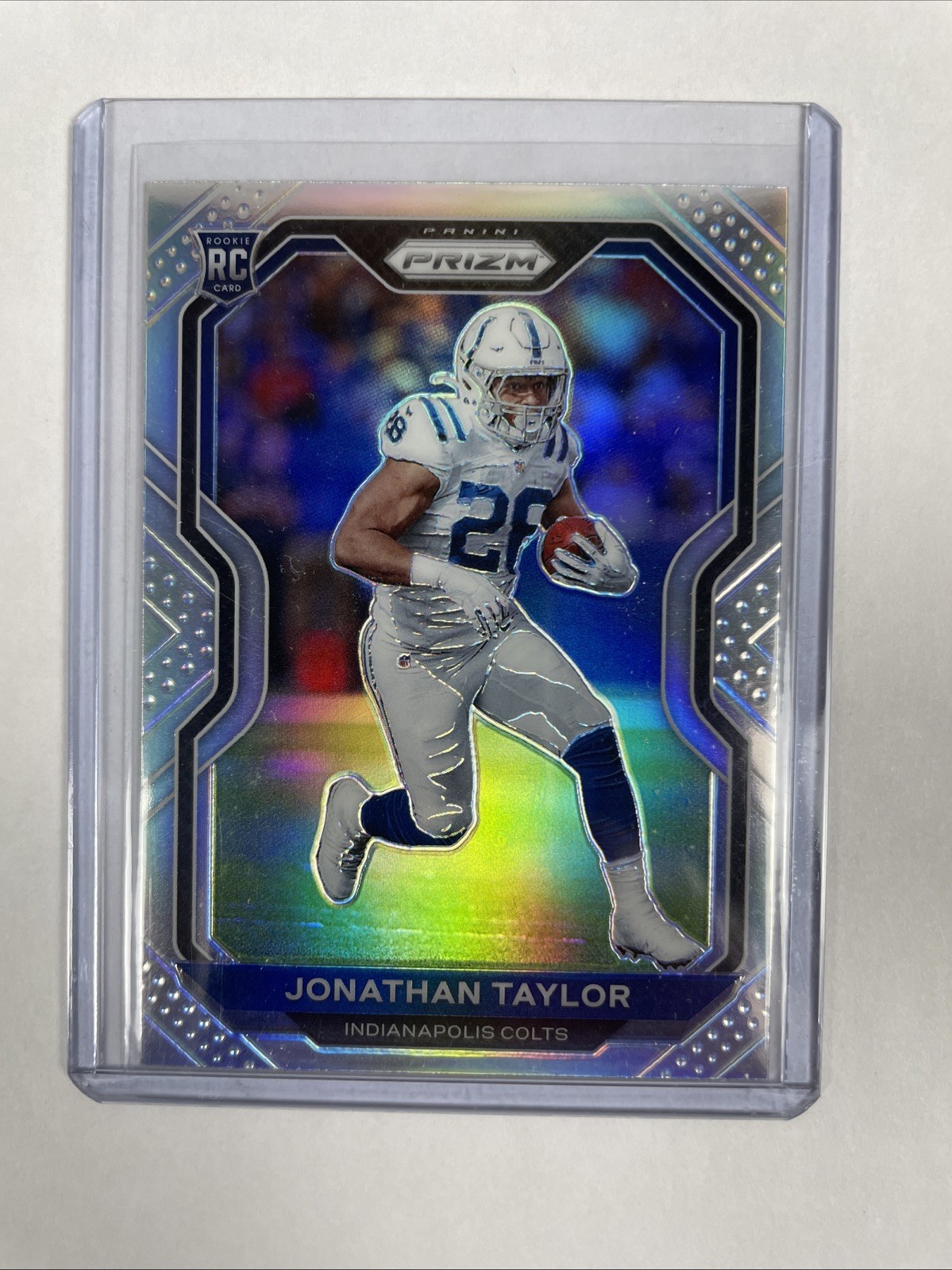 2020 Panini Prizm Jonathan Taylor Silver Prizm Rookie RC #332 Colts