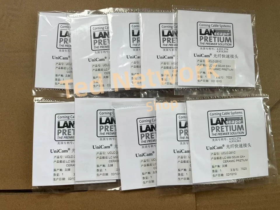 10 Pack Corning UCLC-251C Fiber optic connector LC multimode OM3 NEW - Image 2 of 4