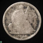 1838-O No Stars Liberty Seated Dime - About Good Details