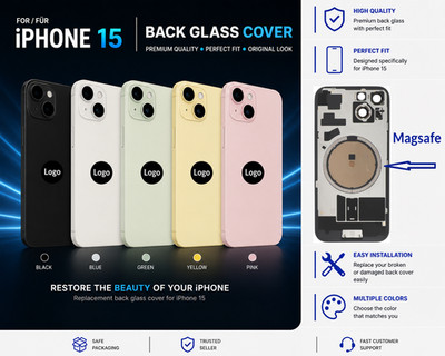 iPhone 15 Akkudeckel Rückseite Magsafe Backcover