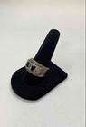 Sterling Silver Onyx & Crystal Ring 8.8g — photo 3