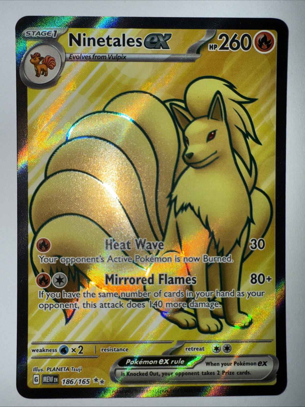 Ninetales ex 186/165 Sv: Scarlet & Violet 151 Holo