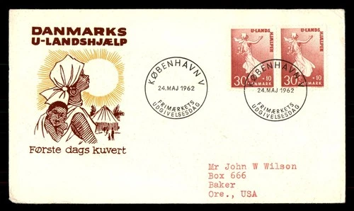 Mayfairstamps Denmark FDC 1962 Woman and Baby U Landshjaelpen First Day Cover aa