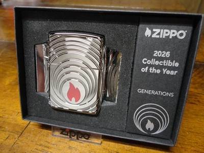 GENERATIONS COLLECTIBLE OF THE YEAR ARMOR BLACK ICE ZIPPO LIGHTER 5000 MADE 2026