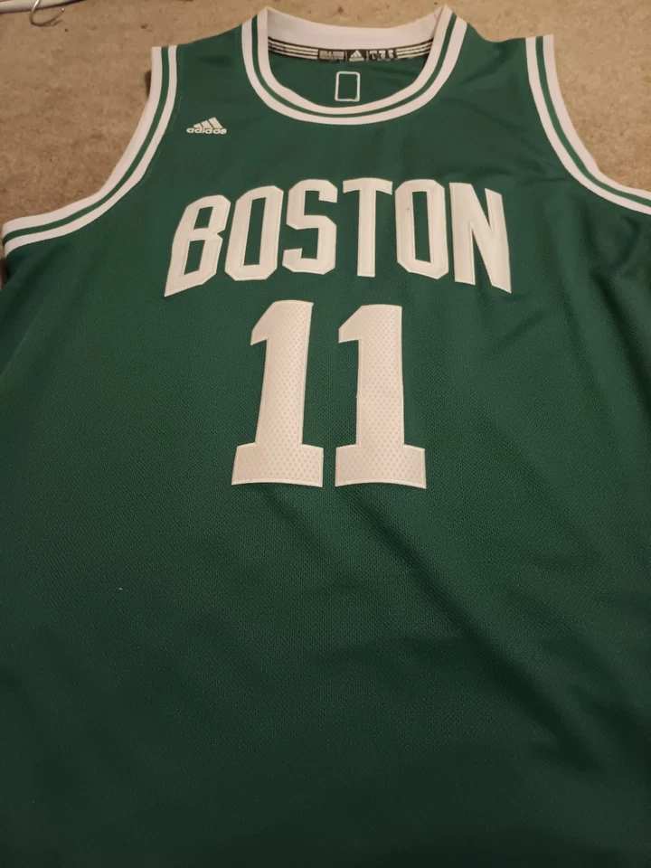 Kyrie Irving Boston Celtics #11 Adidas Swingman Jersey - Size 48 Large Green - Image 2 of 4