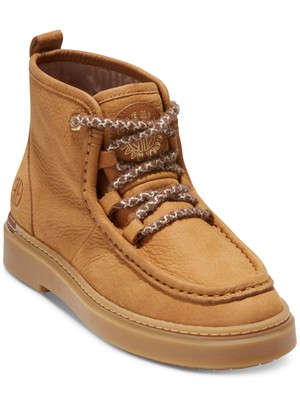 COLE HAAN Womens Light Amber Brown Summit Round Toe Leather Chukka Boots 8.5 B