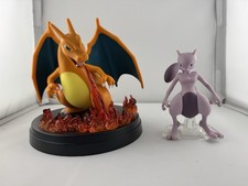 Charizard ex Super-Premium Figure Statue & Mewtwo Standing Statue From Japan