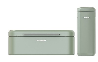 SIEGWERK Kombiangebot Brotkasten PANOVA und Vorratsdose Cubo XL Sage Harmony