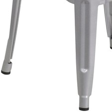 Flash Furniture 30" Metal Backless Bar Stool in Silver