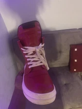 Red Rick Owen Geobaskets DRKSHDW