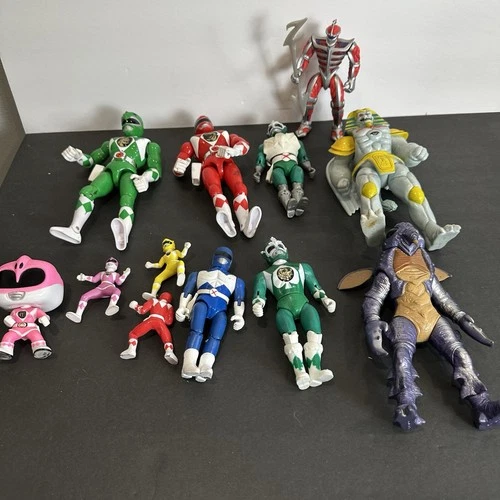 Mighty Morphin Power Rangers MMPR Vintage Lot Zed Green Ranger KO Bootleg Bandai