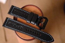 Handmade Black PAM Officine Panerai strap size 26 or any size 