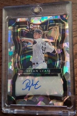 2020 Select Rookie Signatures Cracked Ice Prizm Auto #'d 17/25 Dylan Cease RC 