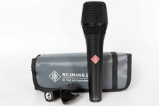 Microfono a condensatore Neumann KMS 104 plus BK con custodia e morsetto per treppiede