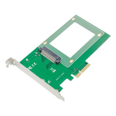 2.5'' NVMe SSD Storage Adapter PCIe x4 SFF-8639 Expansion Card for Desktop/Server
