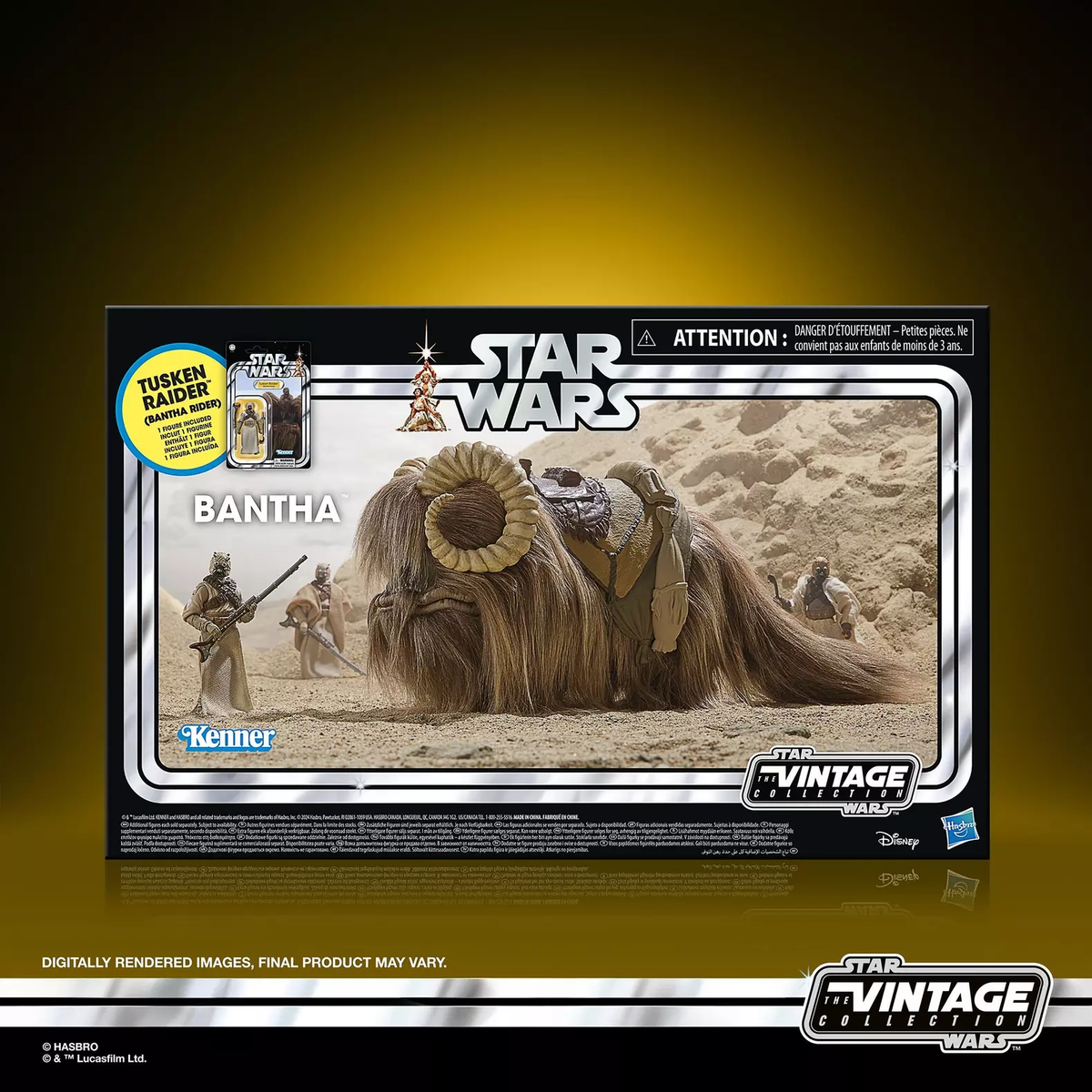 2025 Star Wars Vintage VC380 TUSKEN RAIDER & BANTHA 3.75