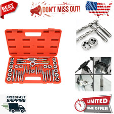 40pc Tap Die Set Metric Standard M3 to M12 Threading External  Internal Threads