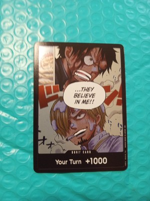 One Piece CG They Believe in Me!! DON A Fist of Divine Speed Alt Art DON Card!