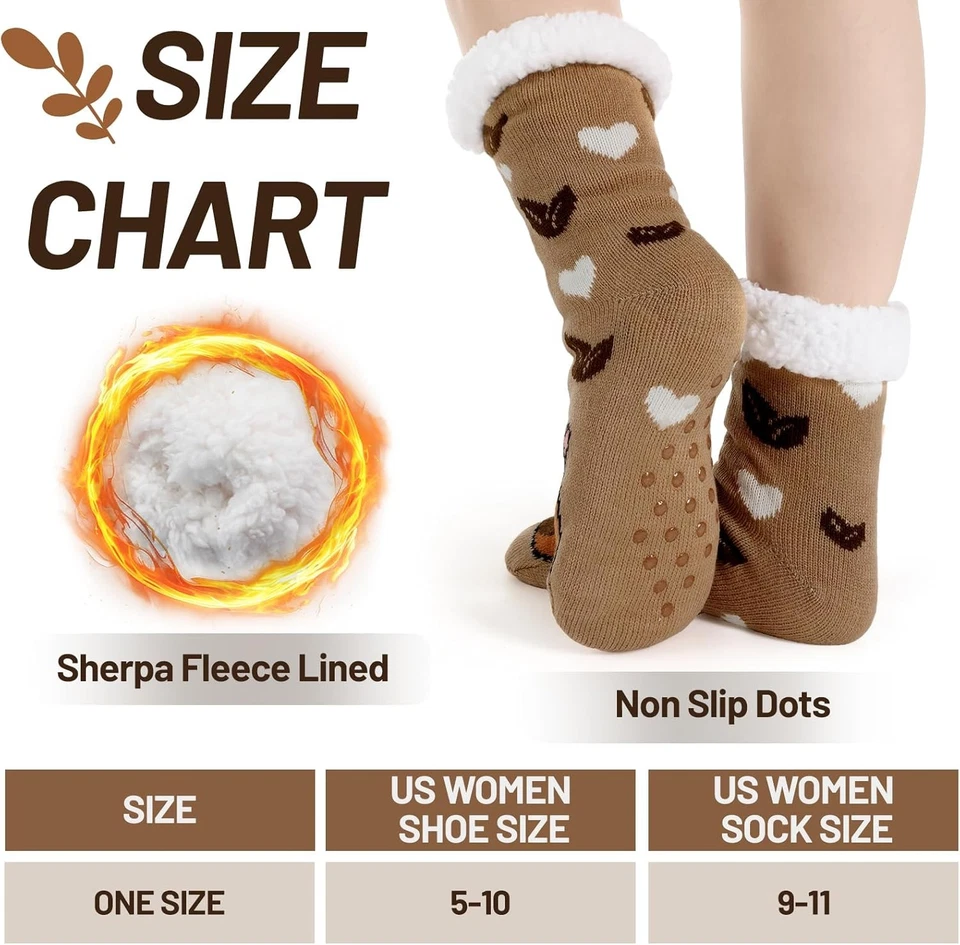 Paquete de 2 Divertidos Set de Regalo Capibara para Mujer Invierno Sherpa Zapatilla Color Vintage Foto 4 de 4