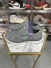 Skechers Women's Slip-ins Summits Dazzling Haze Gry Sneakers Wide Size:6 190N