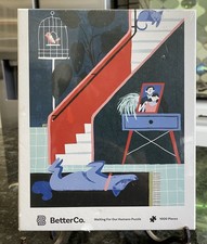 BetterCo Waiting for Our Humans 1000 piece Jigsaw Puzzle Dog Cat Bird New Sealed
