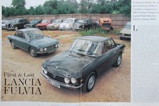 Original CC 1995 extracted mag article 1965 LANCIA FULVIA coupe vs 1976 FULVIA 3
