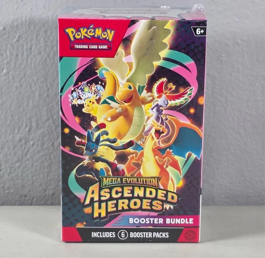 Pokemon TCG  Mega Evolution Ascended Heroes  Booster Bundle - New Sealed