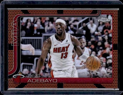 2025-26 Topps Chrome #138 Bam Adebayo Basketball Refractor