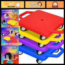 4 Pcs Colorful Sports Scooter Board with Handles - Indoor Outdoor Play Equipment