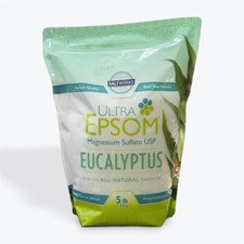 SaltWorks Ultra Epsom Premium Eucalyptus Bath Salt, 5 Lb