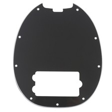 Musiclily 3Ply Black 9 Hole Pickguard For 4 String Music Man MM Stingray Bass