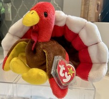 TY Beanie Baby Gobbles the Turkey With Tags