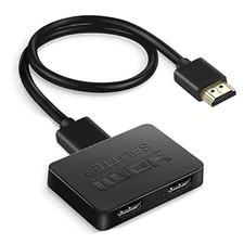 HDMI Splitter Video Distributor Amplifier Dual Display For Laptop 1 in 2 Out