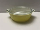 Vintage Pyrex #471 Yellow Casserole Dish 1 PT With Lid