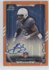 2015 Bowman Chrome Rookie Orange Refractor 42/50 Bud Dupree Alvin Auto 0f8