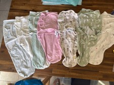Lot of 7 Swaddle Wraps Size 0-3 M Includes some Disney