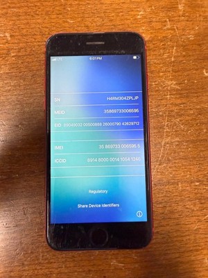 Apple iPhone SE 2nd Gen (2020) - 64 GB - (PRODUCT)RED (Unlocked)