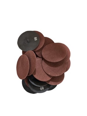 Gemtex 3'' 80 Grit Aluminum Oxide Type C Mini Grind-R Disc 25 Pack