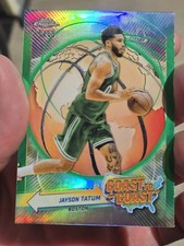 2023-24 Topps Chrome - Coast to Coast Jayson Tatum #CC-2 Green Refractor /99