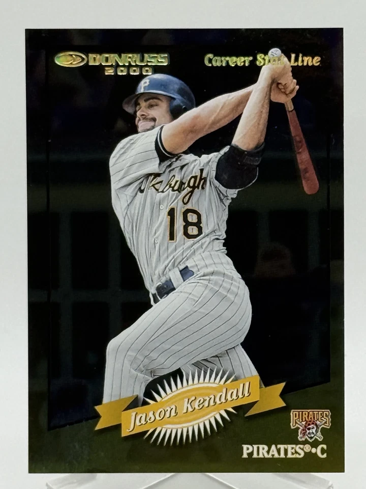 Jason Kendall 2001 Donruss 2000 Retroactive #53 Career Stat Line /281 Z1 - Image 1 of 2