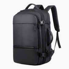 Travel Backpack Waterproof USB Charging Dry Wet Separation Expandable