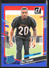 2023 Panini Donruss Dj Turner Press Proof Blue #319 RC