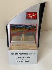 Ray Ban Sunglass Retail Counter 9x6 in Promotional Display RARE Hard To Find