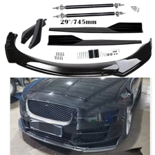 Front Rear Bumper Lip Spoiler Splitter Body Kit Side Skirt For Jaguar XE XJ XJL