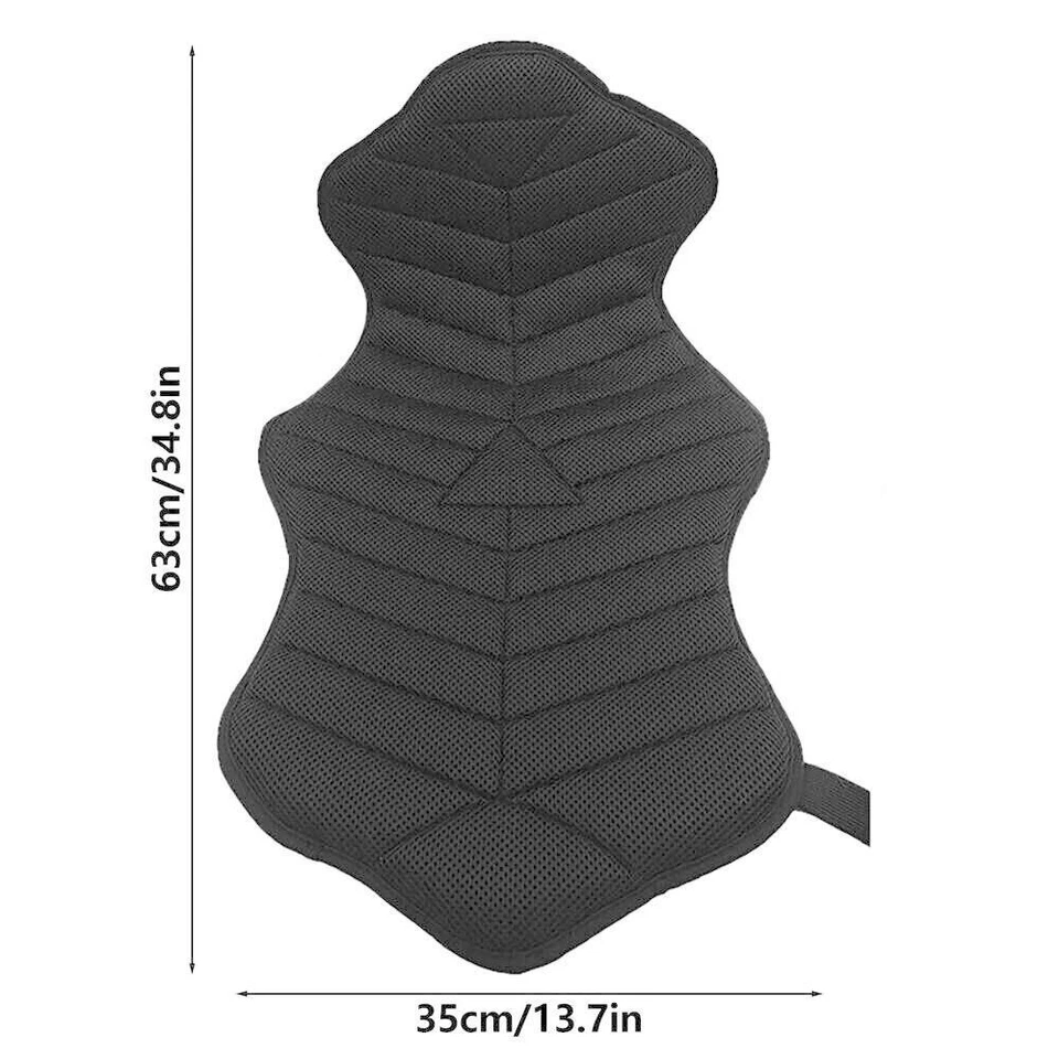 Motorcycle Double Seat Cushion 3D Mesh Air Seat Pad Mat Waterproof Breathable - Изображение 4 из 4