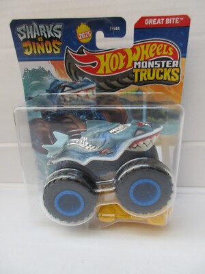 Monster Trucks Sharks Vs Dinos Great Bite Neu & Sealed Selten