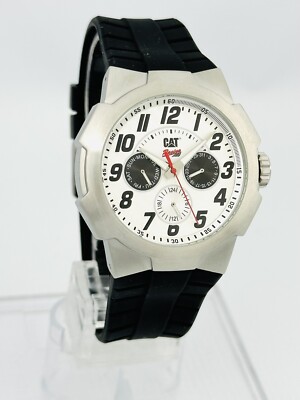 Caterpillar Men's CAT R6 149 21 211 GRIPPER Silver Dial Black