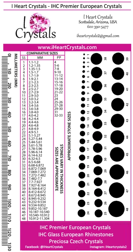 CHALKWHITE Hotfix 6ss 1,9 mm IHC Austria 2038 espalda plana cristal pedrería 144 piezas Foto 3 de 4
