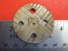 BONE ENGRAVED PENDANT HAND MADE NATIVE AMERICAN INDIAN 1800S ANTIQUE ORIGINAL EX — photo 4
